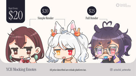 YCH mocking emotes